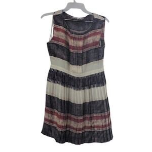 Rachel Roy Like-New Patterned Red white and Blue Mini Dress, Size 12